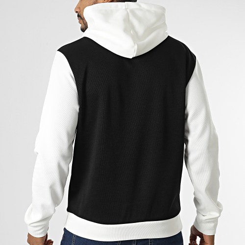 Sweat Capuche Blanc Noir