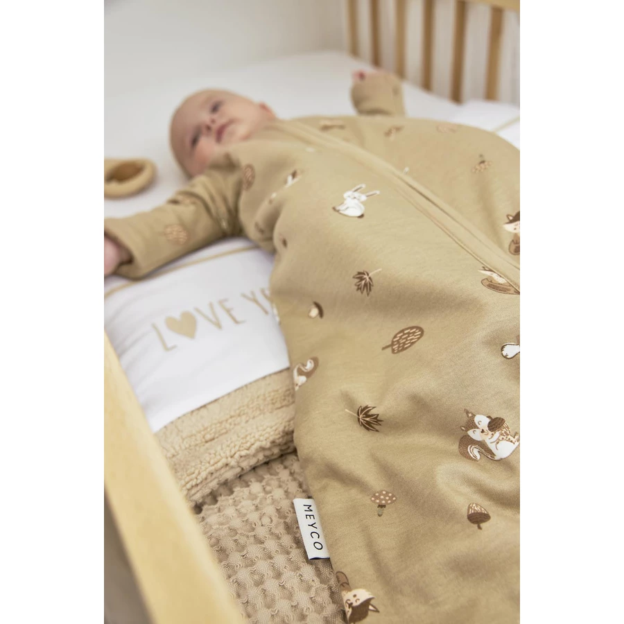 MEYCO Babyschlafsack Forest Animals Sand