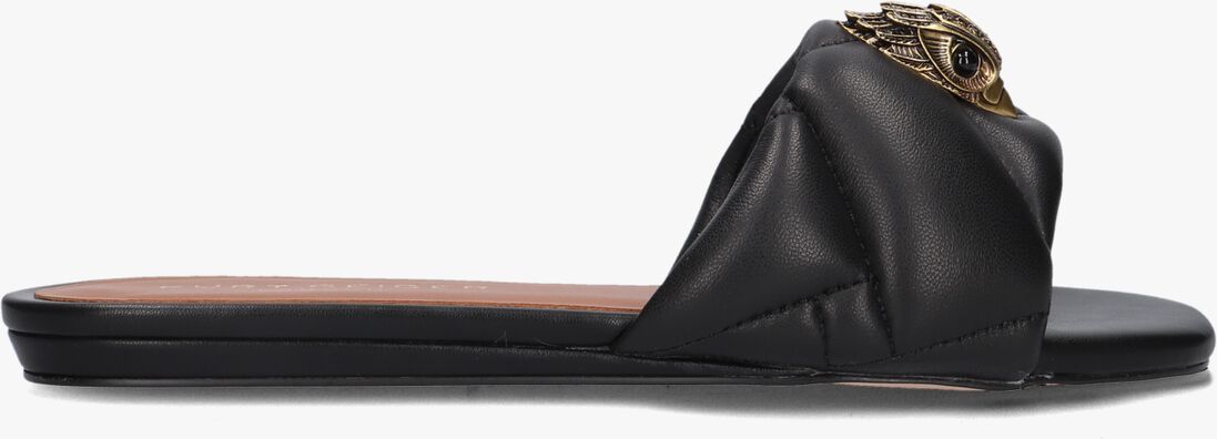 KURT GEIGER LONDON zwarte kurt geiger london slippers kensington puff sandal