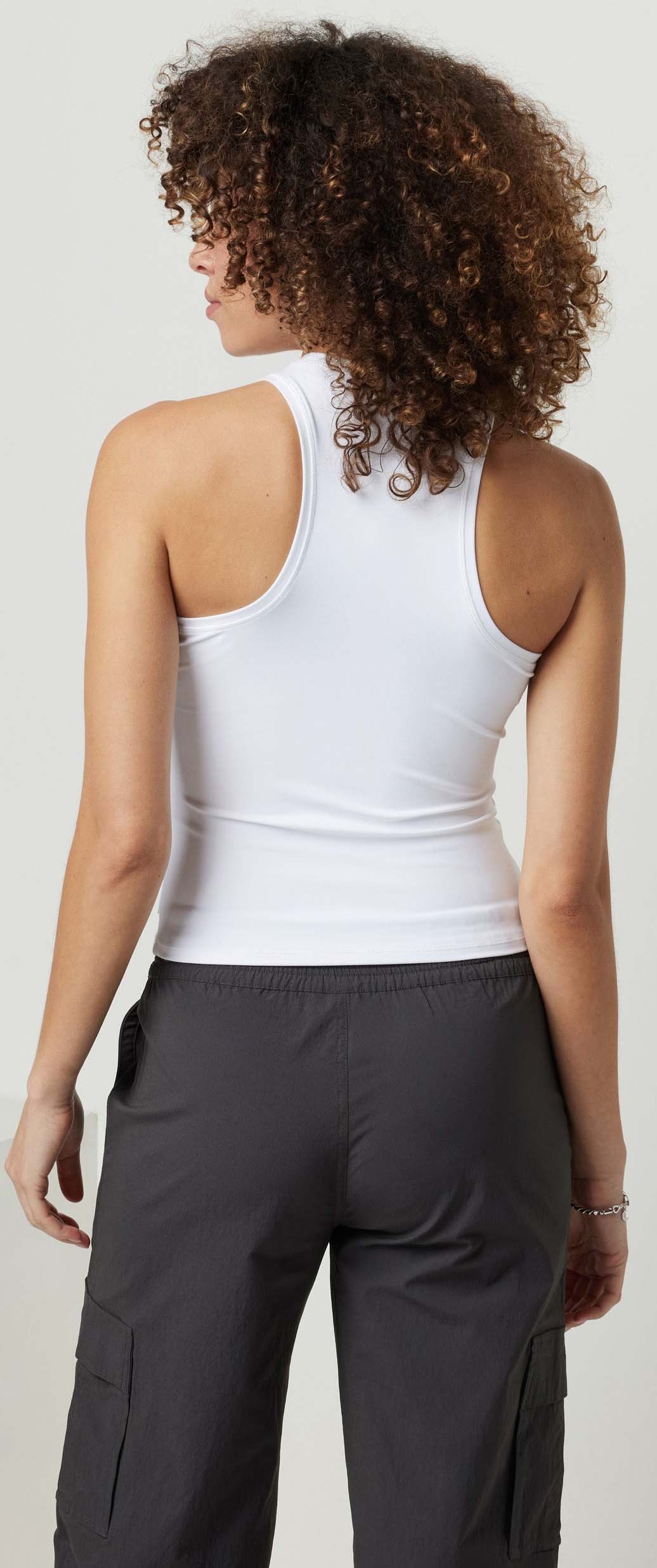 Vuori AllTheFeels Crew Tank Dame WHT/white