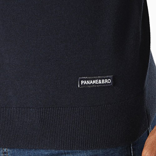 Pull Col Roulé Bleu Marine