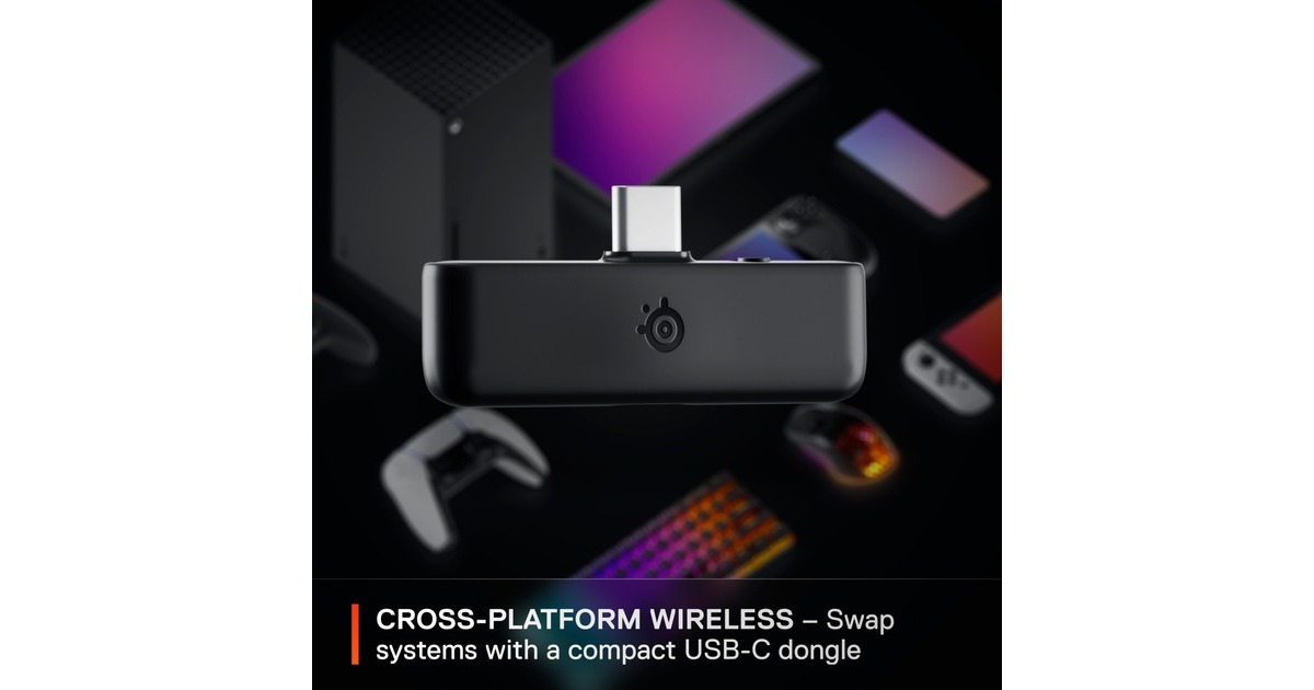 SteelSeriesArctis Nova 5X Wireless over-ear gaming headset  (Zwart, Bluetooth 5.3 / 2.4 GHz, Xbox Series X|S, Xbox One, PC)