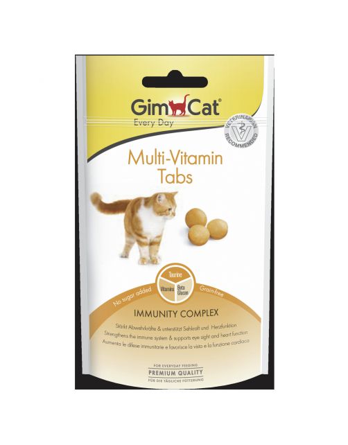 Gimcat Multi-Vitamine Tabs - Kattensnack - 40 g