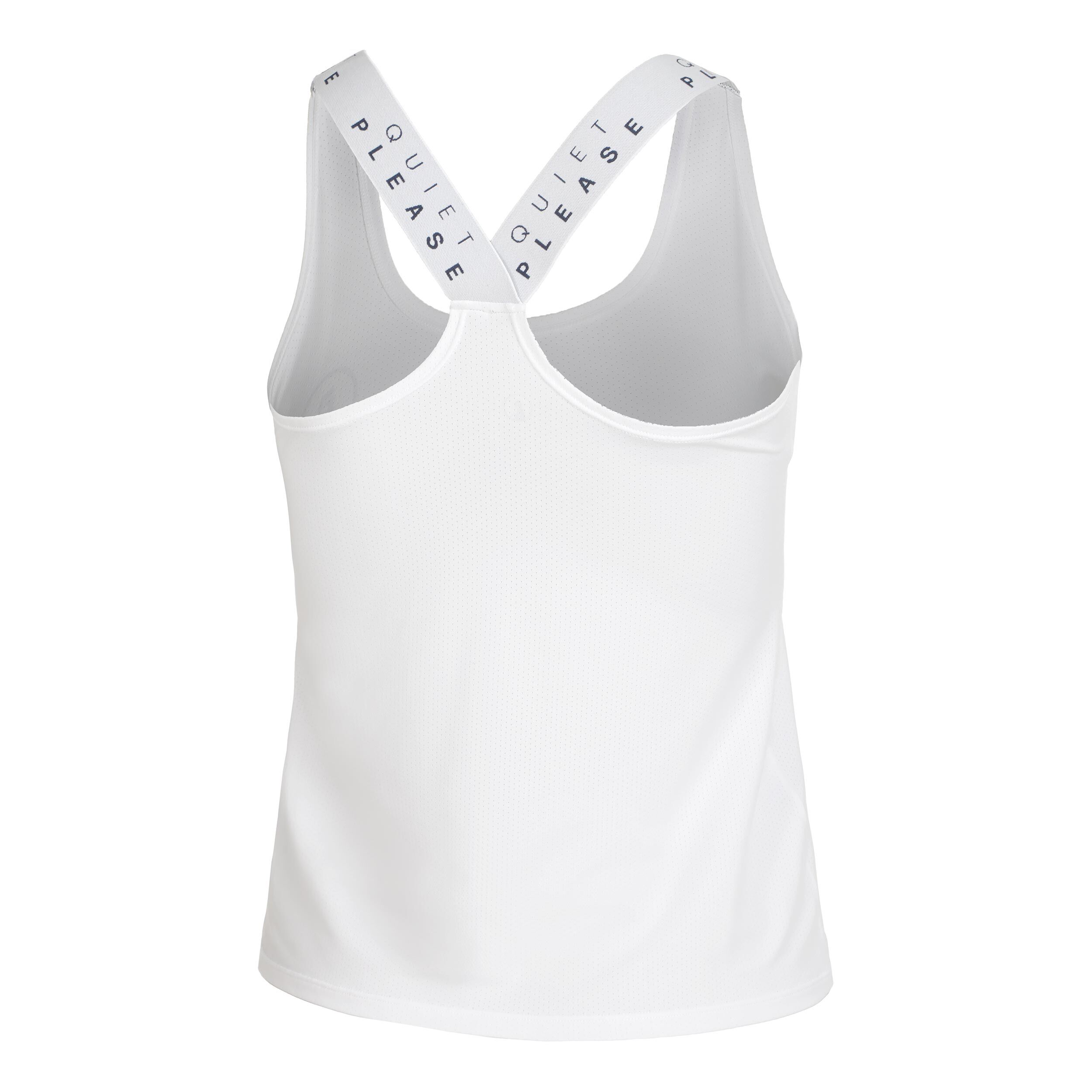 Quiet Please Serve & Volley 2.0 Débardeur Tank Top Femmes - Blanc