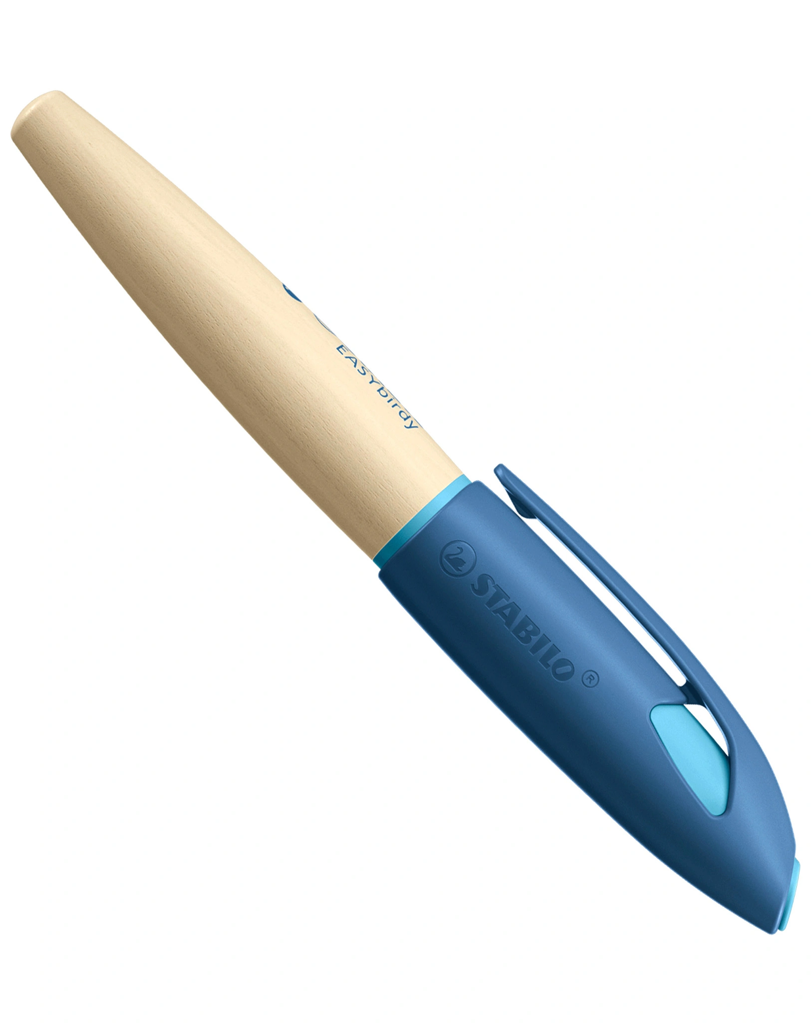 Füller STABILO® EASYbirdy Timber Feder A für Linkshänder in blau