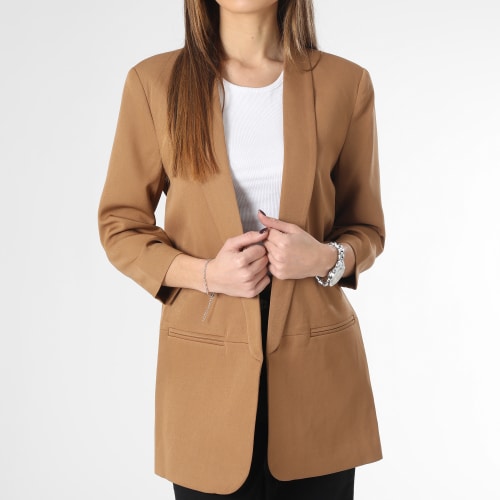 Veste Blazer Femme Elly Camel