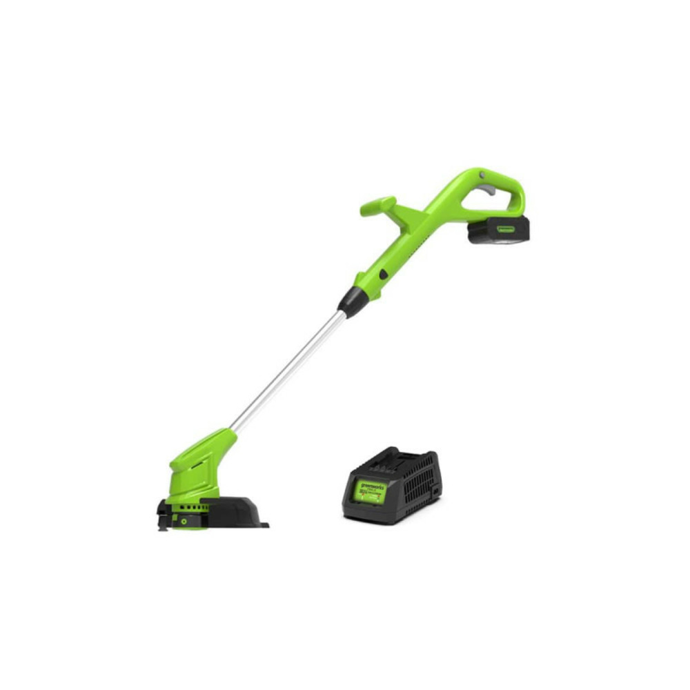Coupe bordure 30cm greenworks 24v - 1 batterie 2,0 ah - 1 chargeur - g24ltk2
