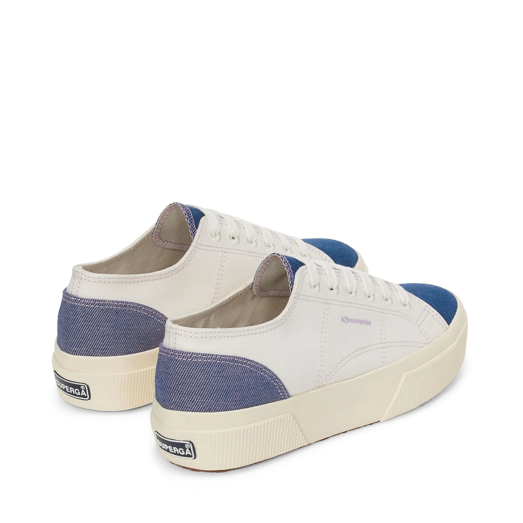 2740 PLATFORM REVERSE DENIM-AVORIO-BLUE-VIOLET