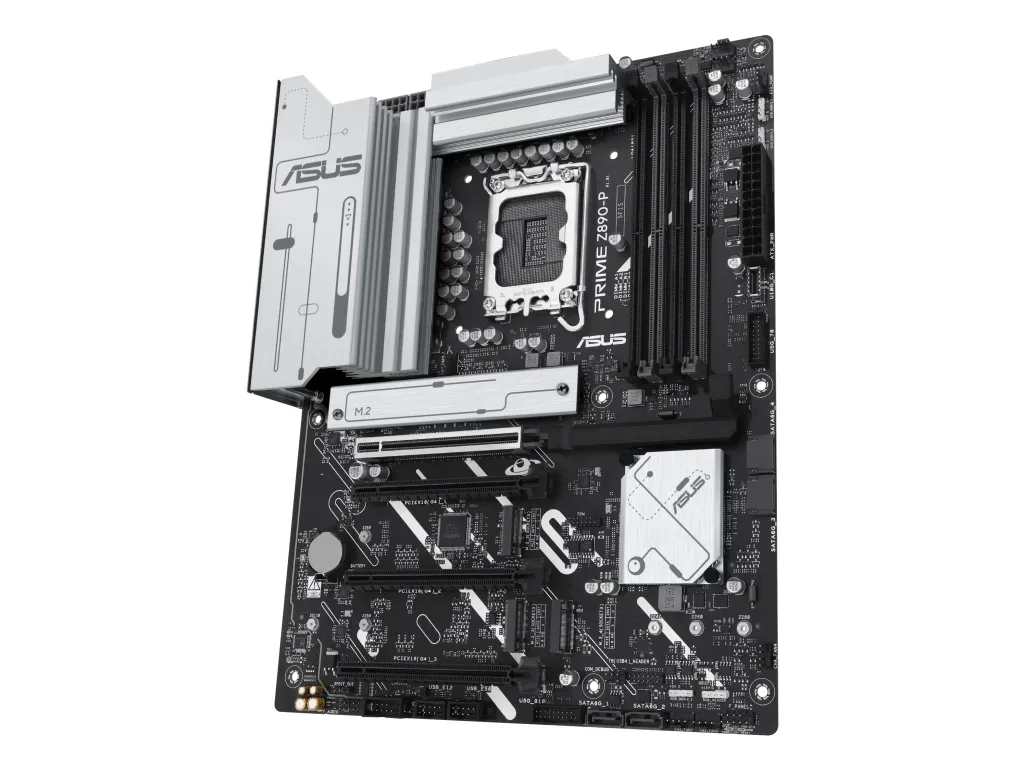 ASUS PRIME Z890-P - Bundkort - micro ATX - LGA1851 sokkel - Z890 Chipset - USB-C 3.2 Gen 2x2, USB 3.2 Gen 2, USB 3.2 Gen 1, USB-C 3.2 Gen 1 - 2.5 Gigabit LAN - onboard grafik (CPU påkrævet) - HD Audio (8-kanaler)