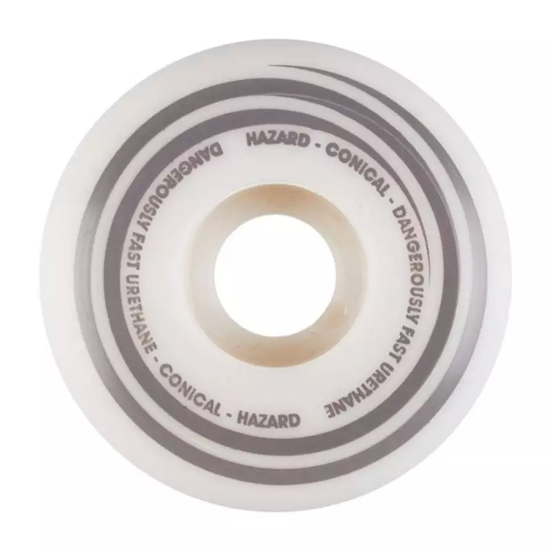 Roues skate HAZARD WHEELS (x4) Radio Active Cs Conical Blanc 101A