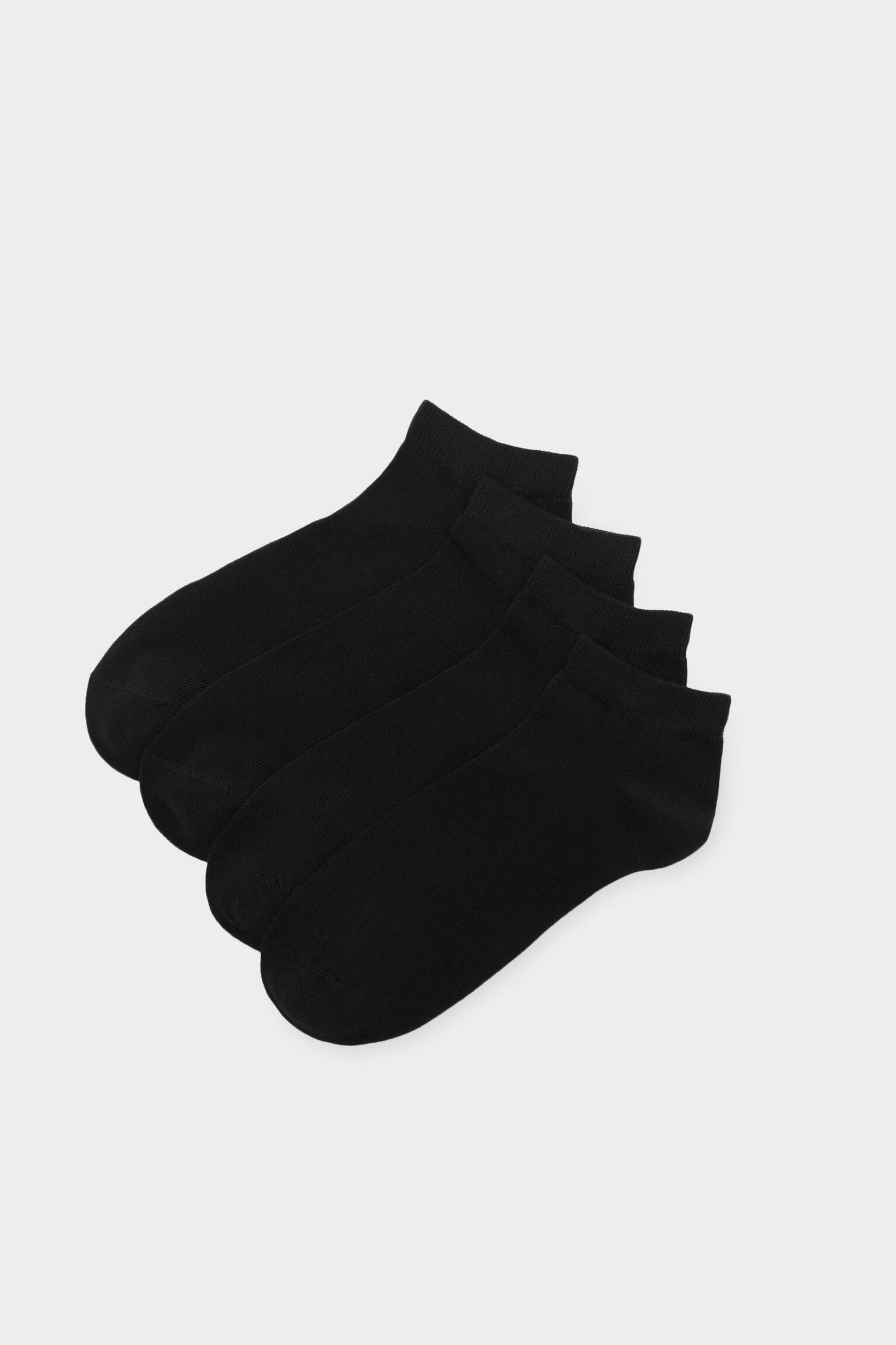 Pacote com 4 pares de meias - pretas