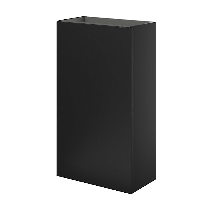 Meuble lave mains à poser GoodHome Imandra noir mat L. 44 x H. 79 x P. 23 cm