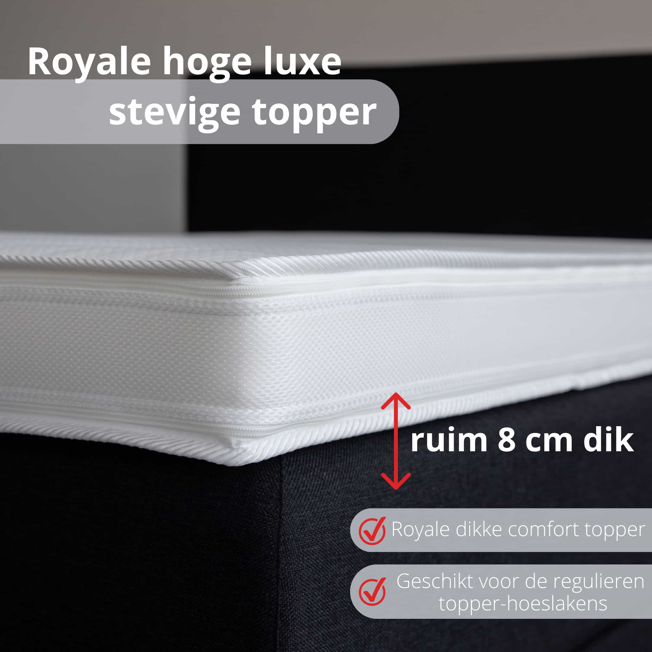 Torro - Extra Stevige Topmatras - 180x200cm