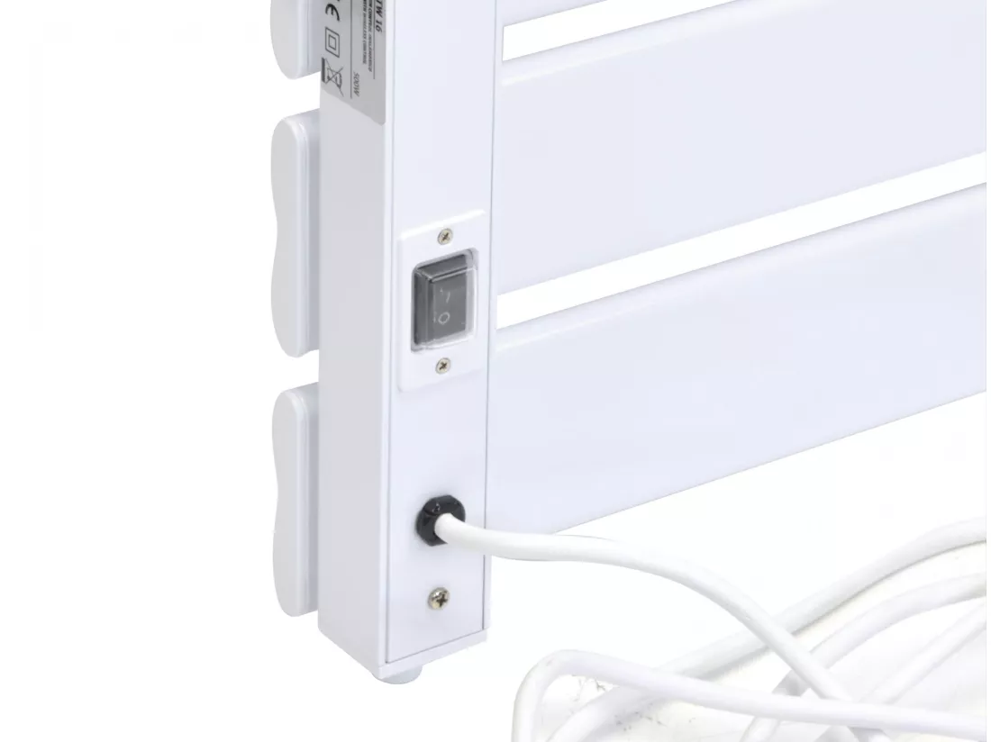 Sèche-serviettes blanc commande sans fil 500W