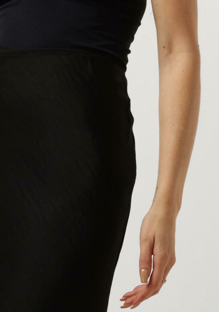 NEO NOIR zwarte neo noir midirok vicky heavy sateen skirt