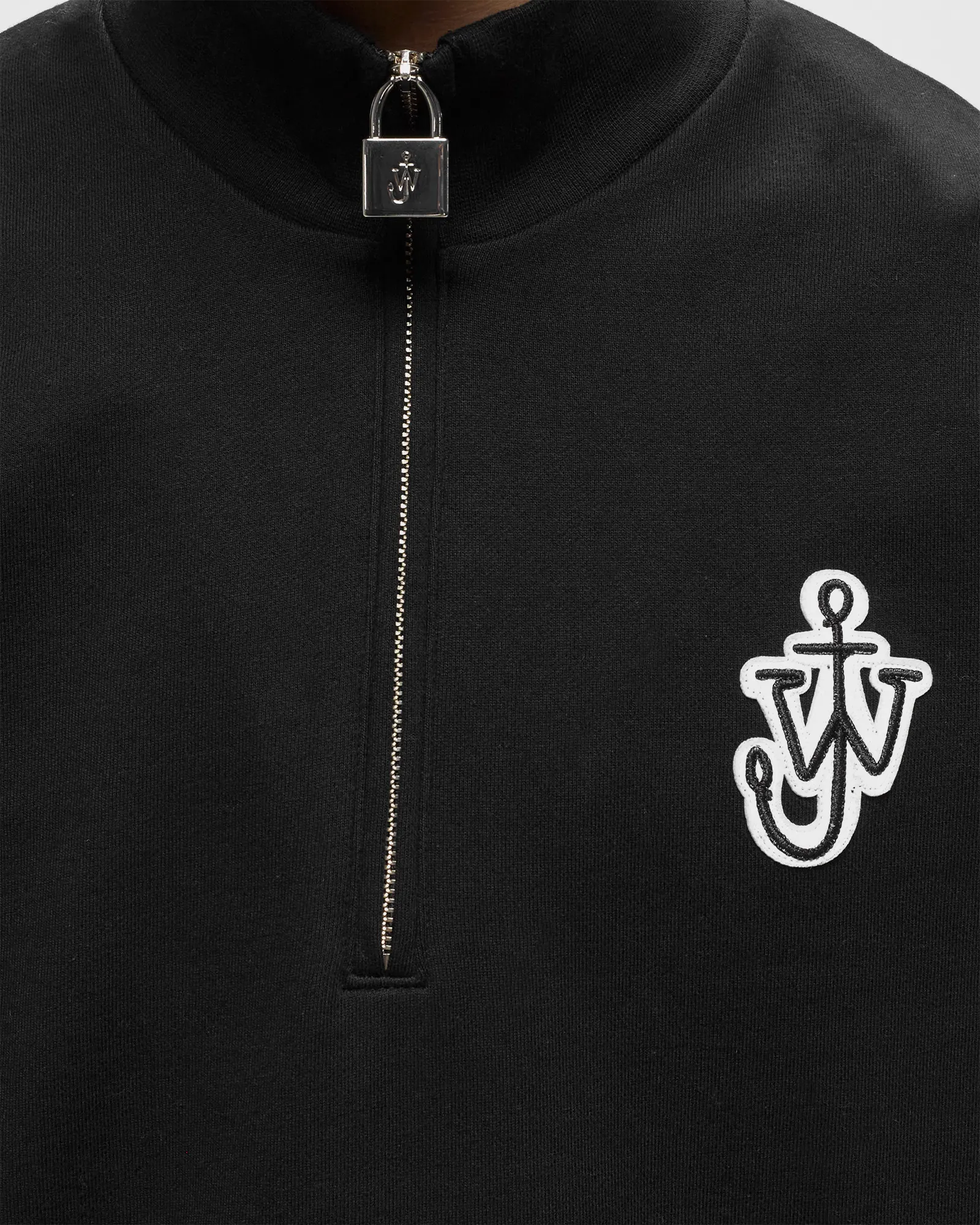 JW Anderson PADLOCK HALF ZIP SWEATSHIRT
