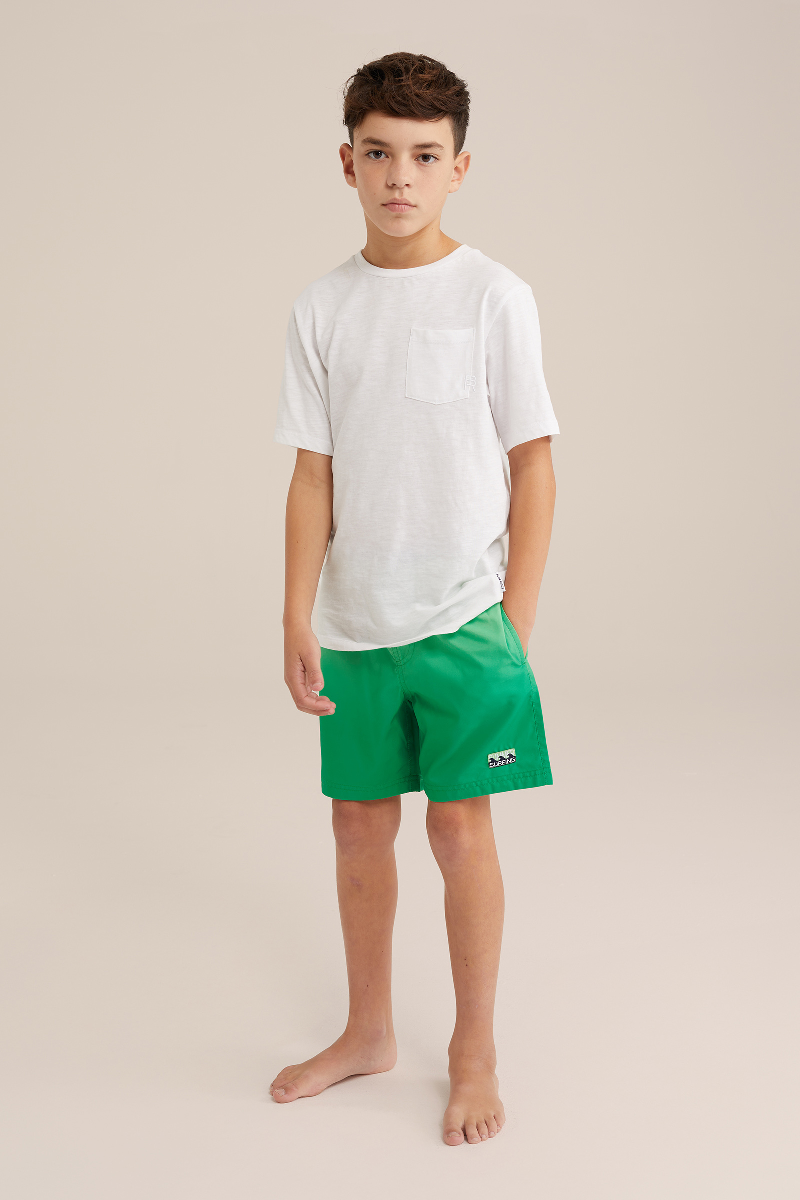 Jongens zwemshort WE Fashion Lichtgroen