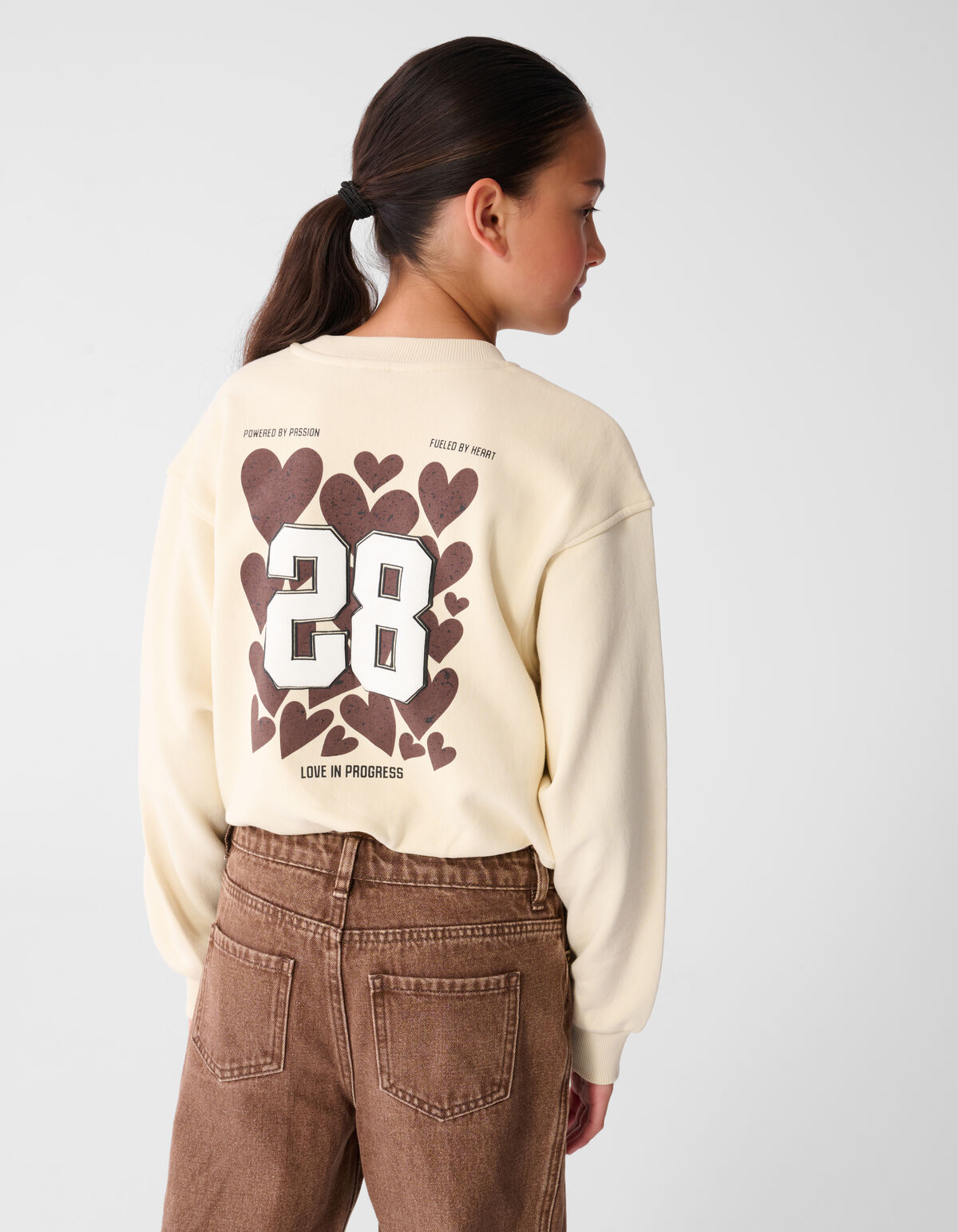 Twenty-Eight Artwork Sweater Gebroken Wit