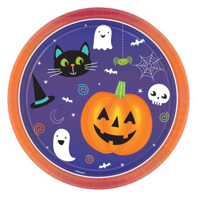 8 Teller - Halloween - Ø = ca. 23 cm
