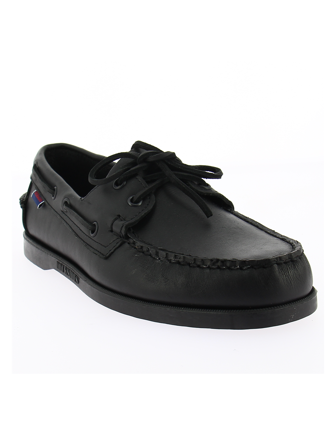 sebago mocassins bateaux homme docksides portland cuir noir