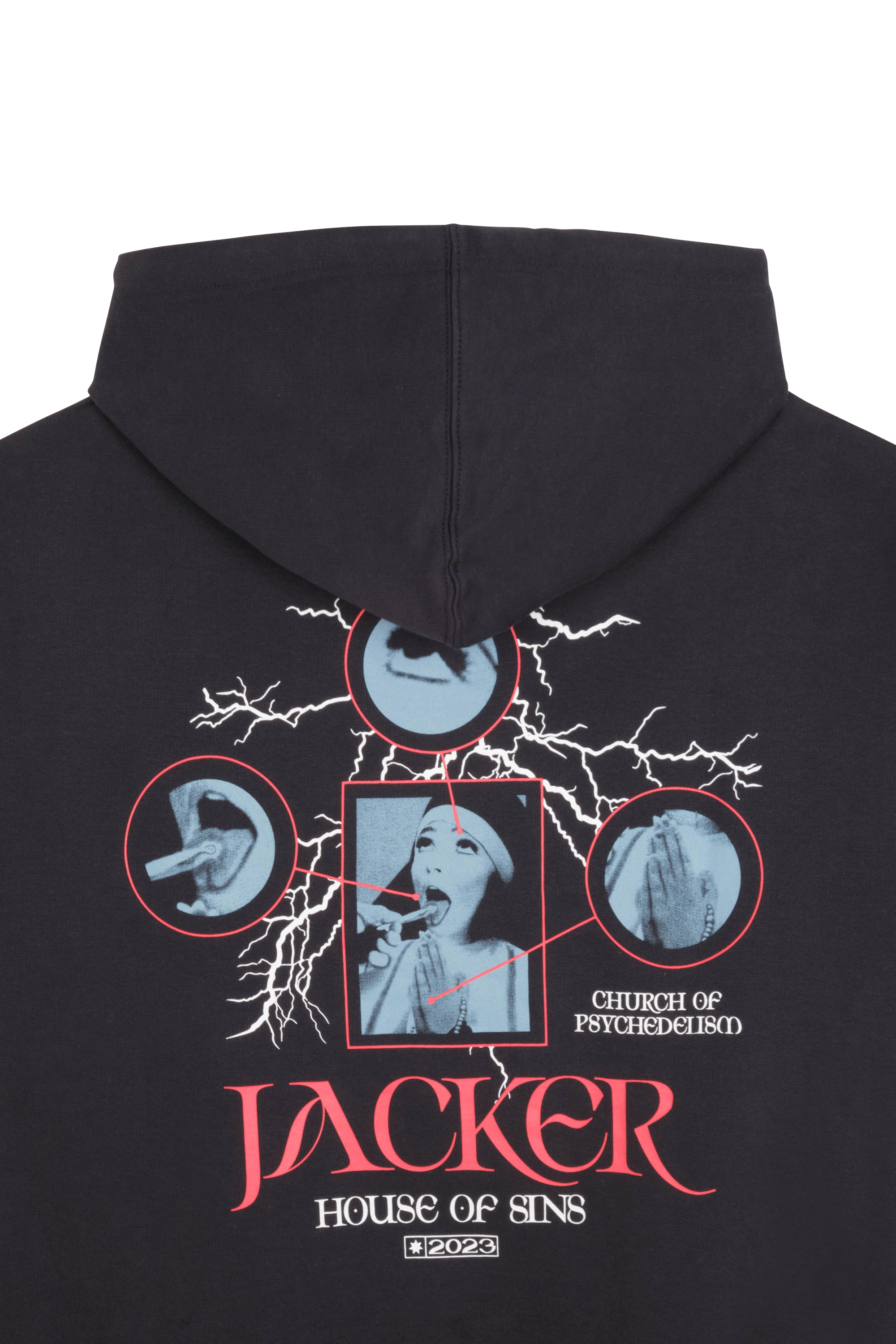 JACKER Hoodie HOUSE OF SINS Bleu