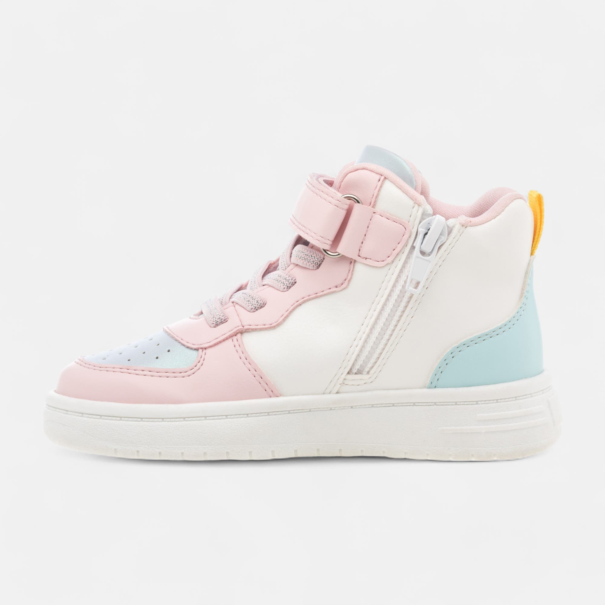 Baskets hautes Fille blanc