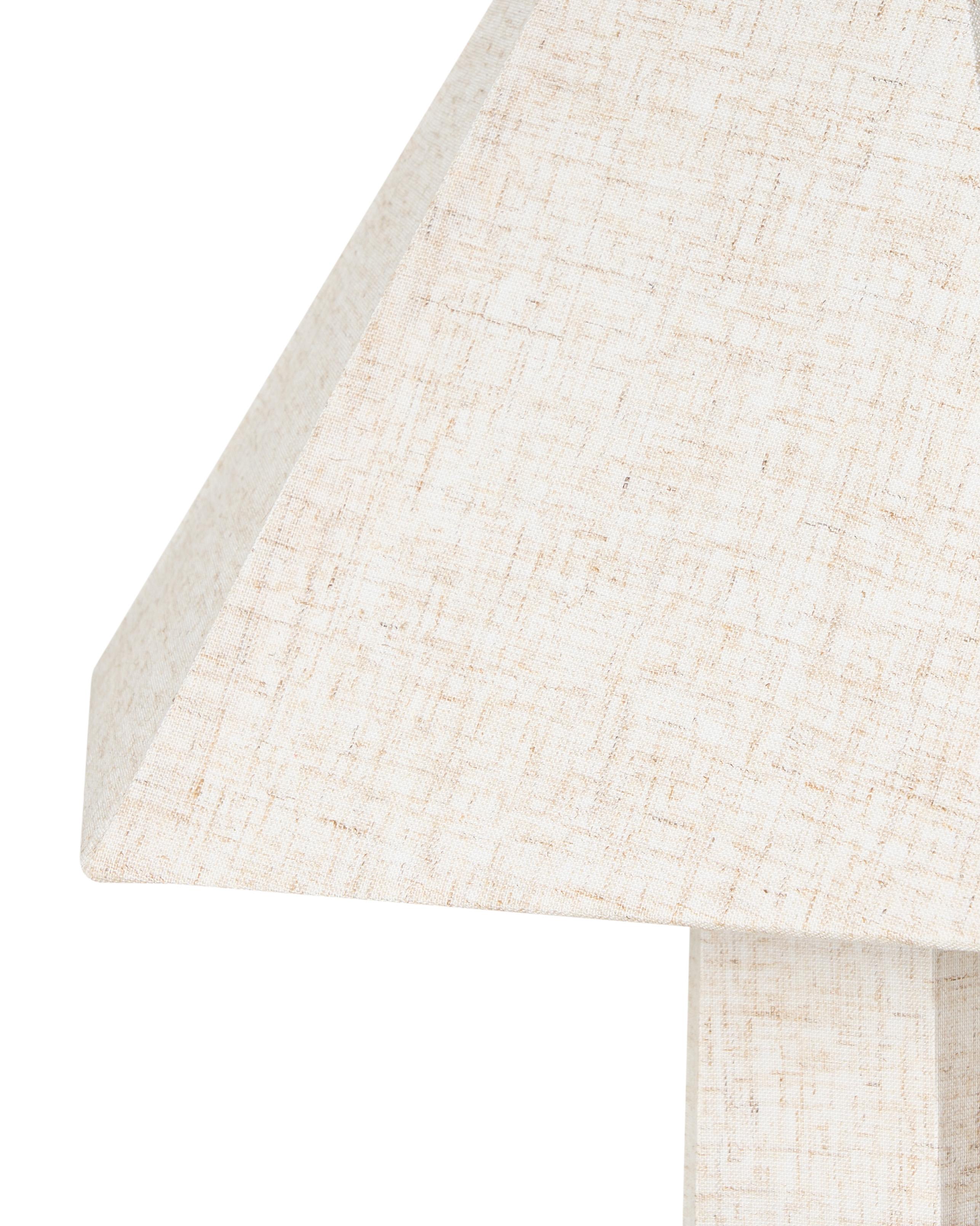 Staande lamp DEMBI Kunstlinnen Lichtbeige