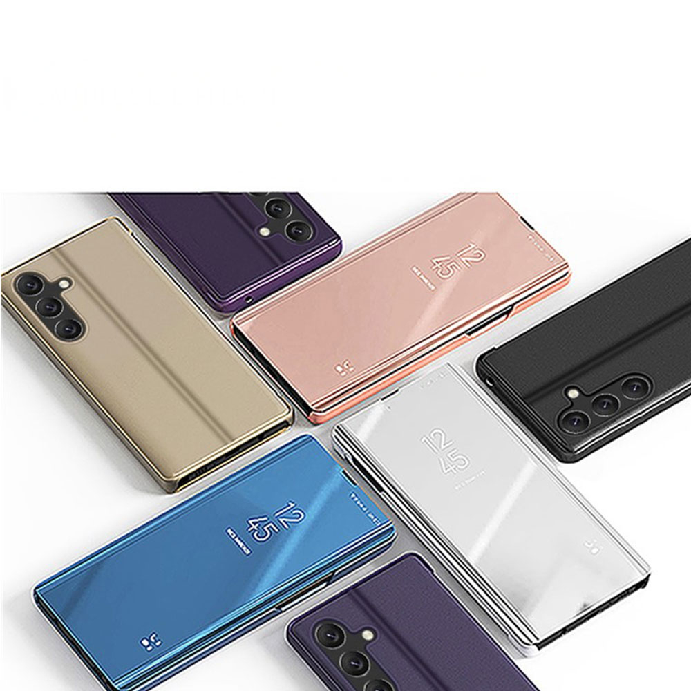 Samsung Galaxy A56 Clear View Standing Flip Cover Tasche - Blau
