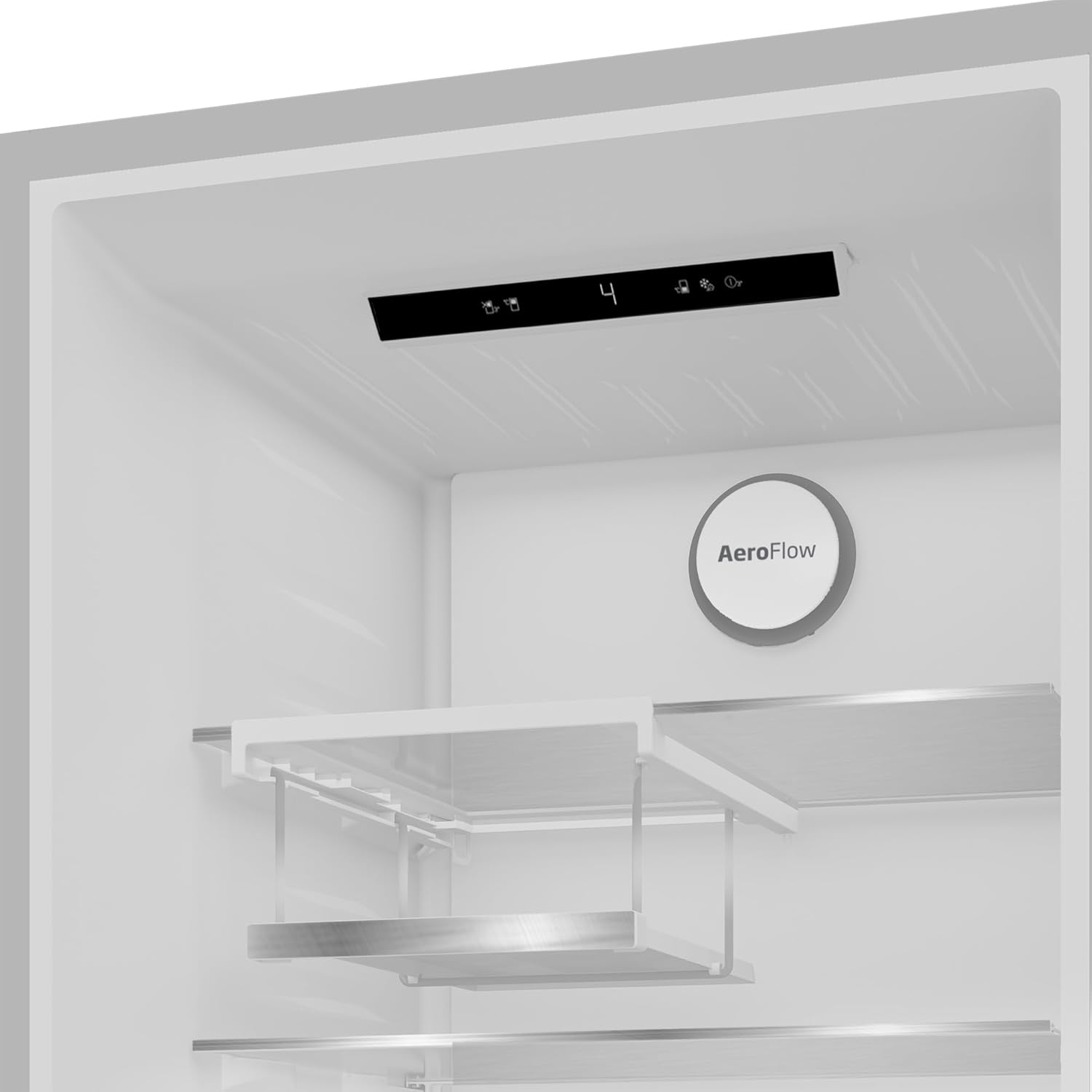 Beko B5RCNA365HG freistehende Kühl-/Gefrierkombination, 316 l Gesamt, 210 l Kühlen, 106 l Gefrieren, NoFrost, AeroFlow, HarvestFresh, Urlaubsmodus, 3 Gefrierschubladen, Manhattan Gray