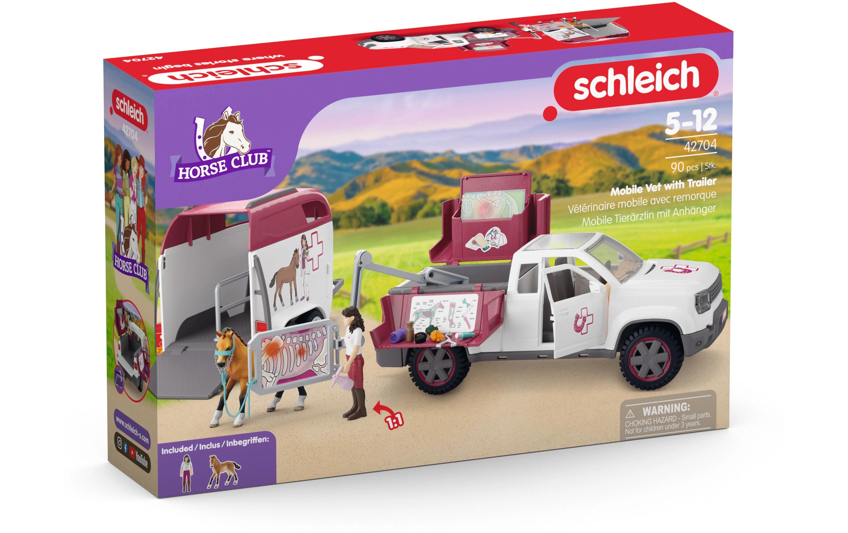 Spielfigurenset Horse Club Mobile Tierärztin mit AnhängerPlayset Tierärztin mit mobilem Anhänger