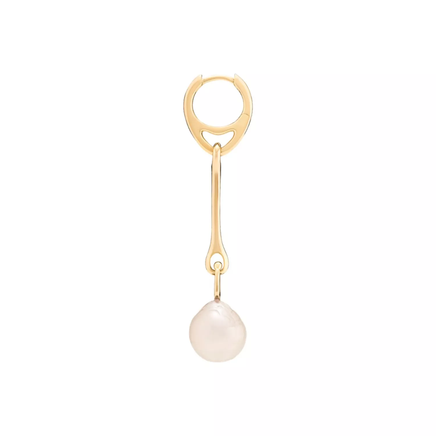 Maria Black Squash Ørering Single 22 kt. Forgyldt Sølv 100974YG