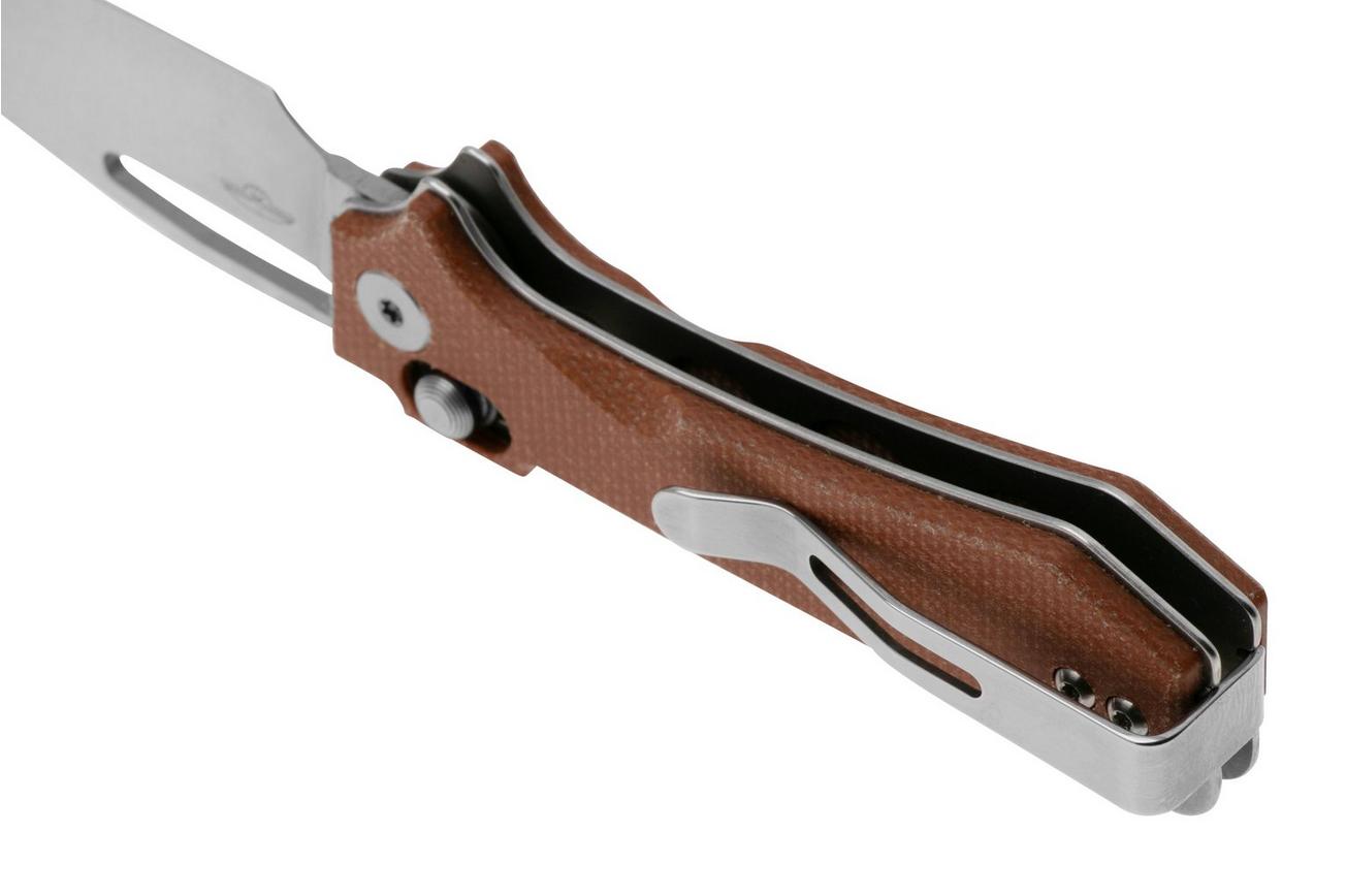 Real Steel Vis 8051NM Satin 12C27, Natural Micarta, zakmes, Jakub Wieczorkiewicz design