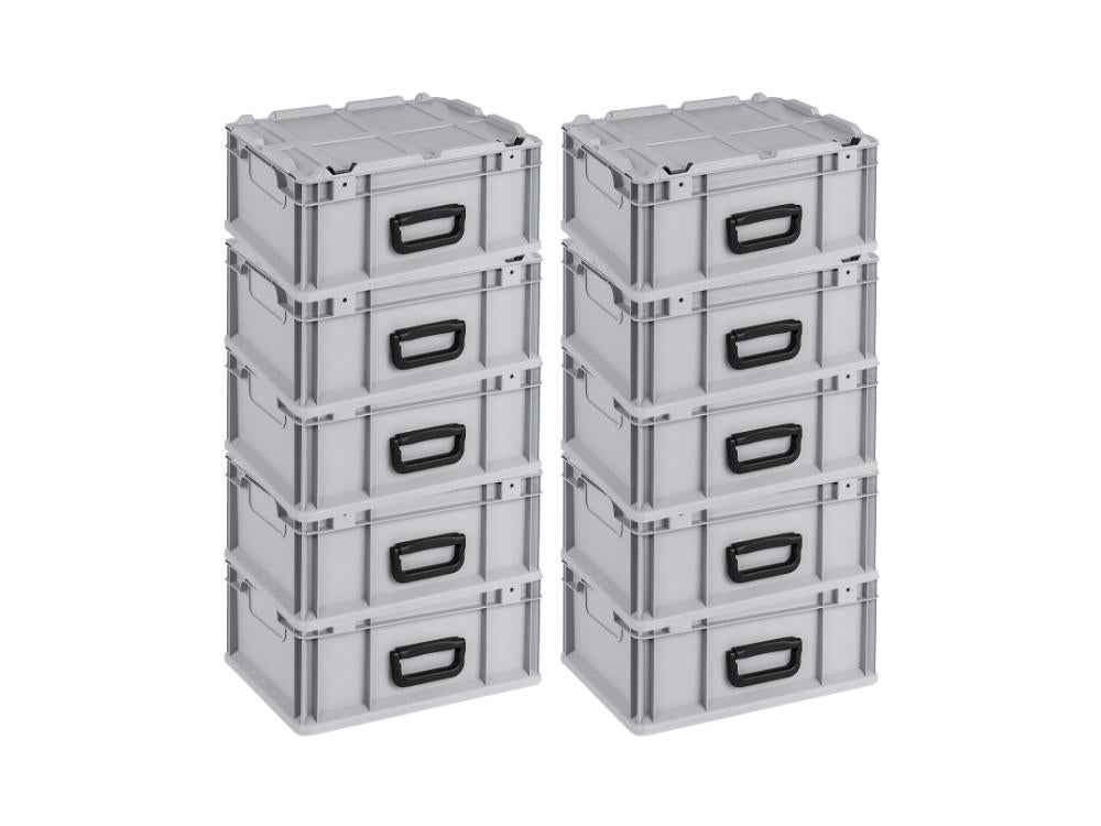 PROREGAL Eurobox NextGen Draagbaar HxBxD 18,5 x 30 x 40 cm 16 Liter Euro Container Transportbox Stapelcontainer