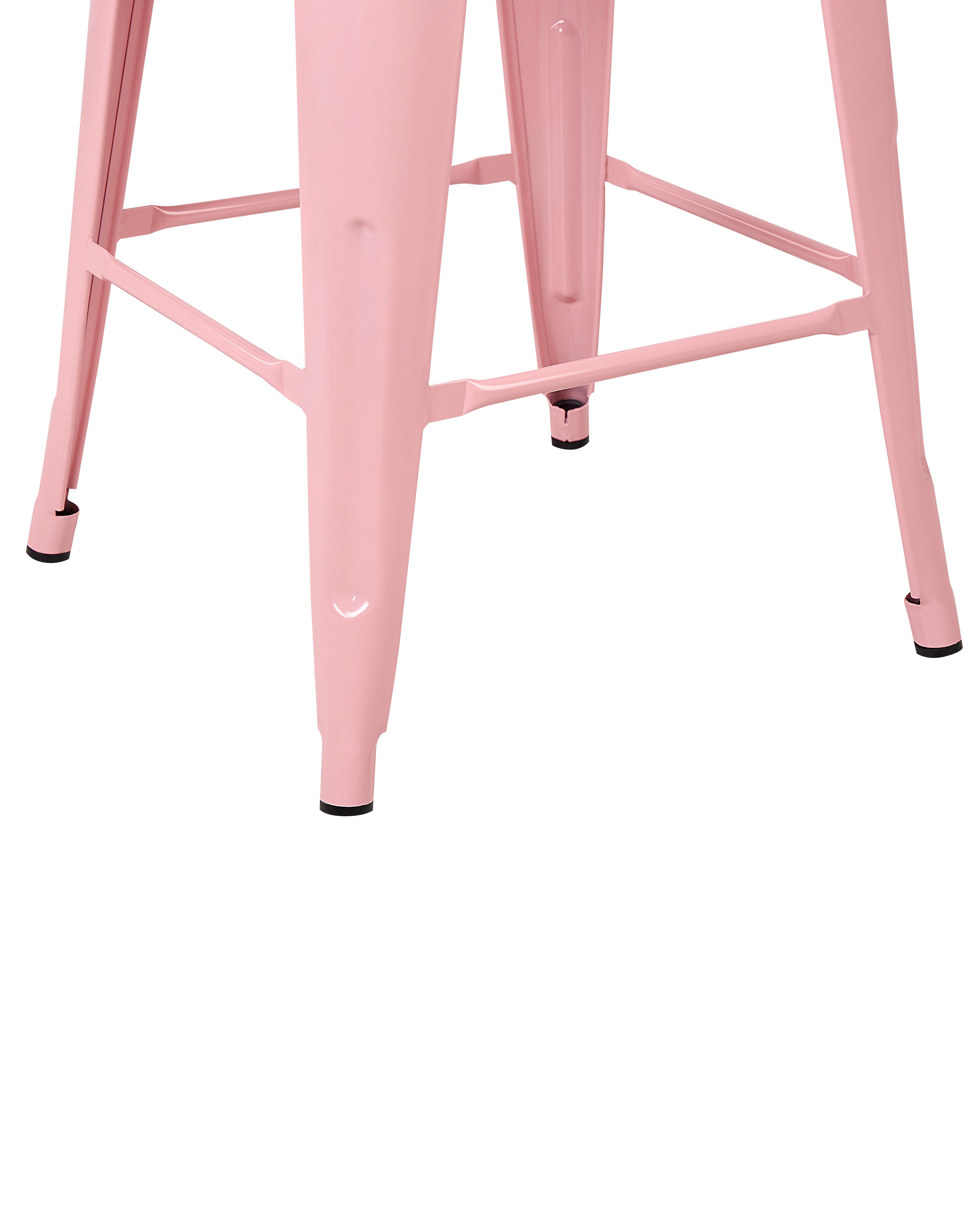 Set van 2 barkrukken CABRILLO Metaal Roze