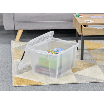 Iris deksel van Handybox 30 liter transparant