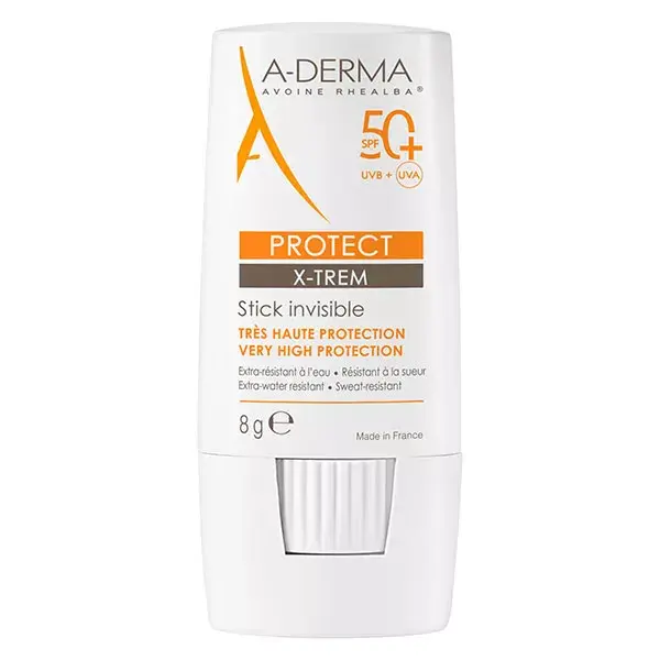 A-Derma Protect X-Trem Bastão Invisível Proteção Muito Alta FPS50+ 8g