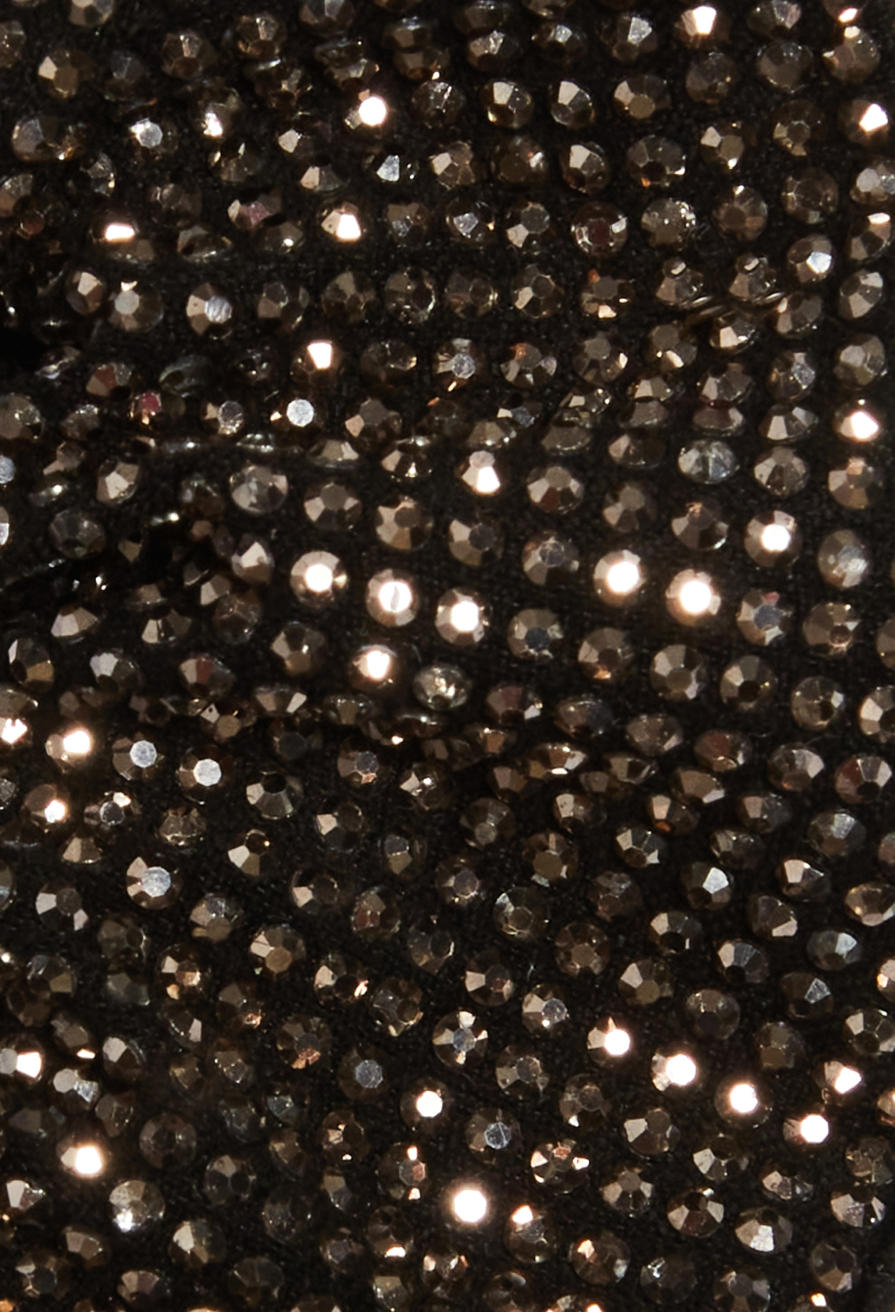 Chouchou argent &agrave; strass