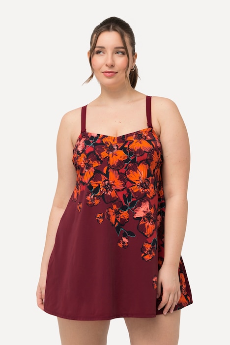 Badekleid, Blüten, Softcups, Träger verstellbar, recycelt