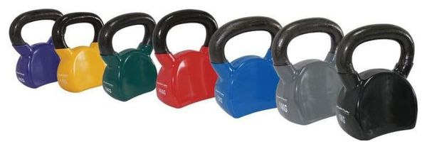 TUNTURI Kettlebell vinyle 4kg rouge