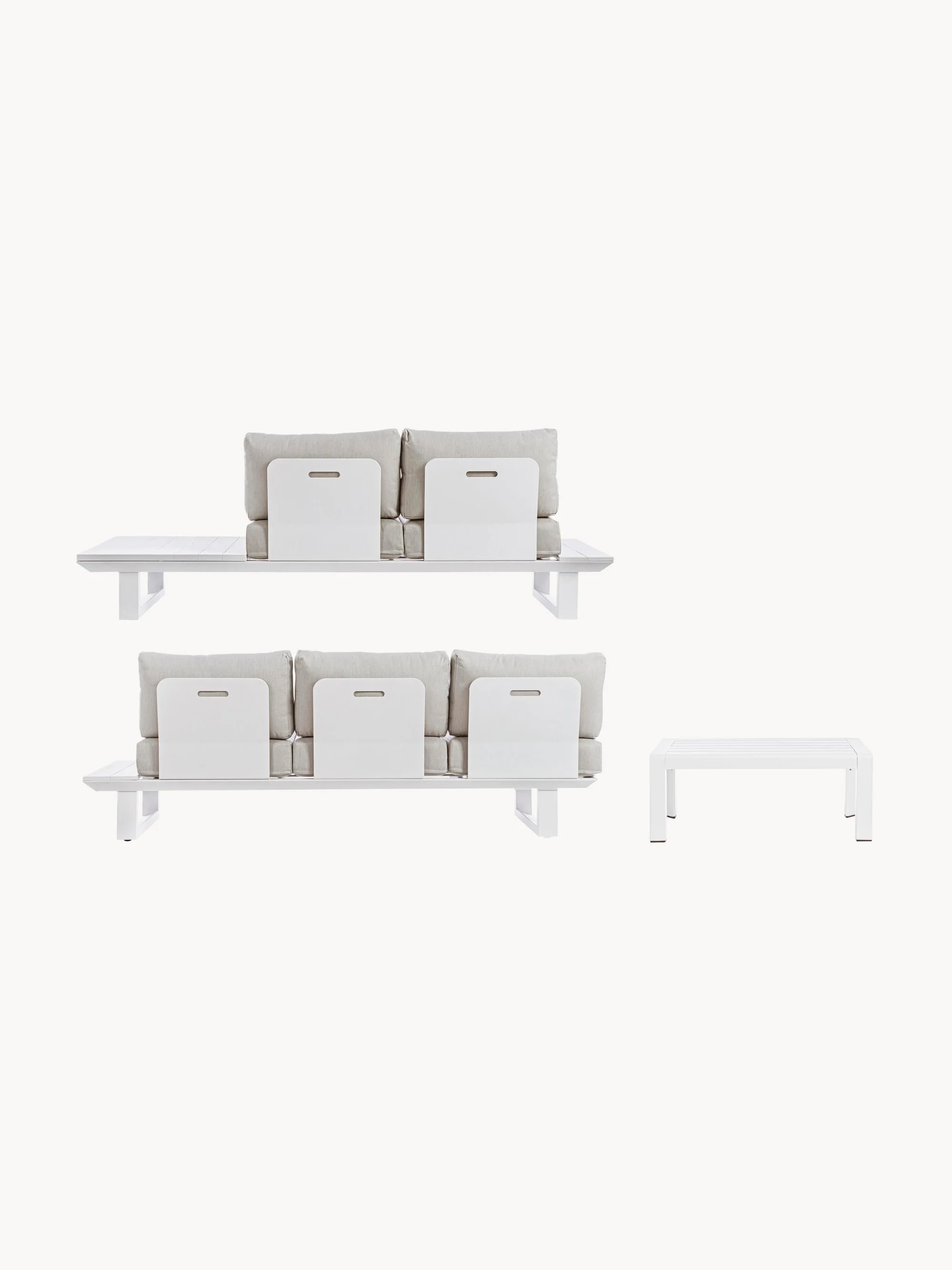 Tuin loungeset Konnor, 3-delig