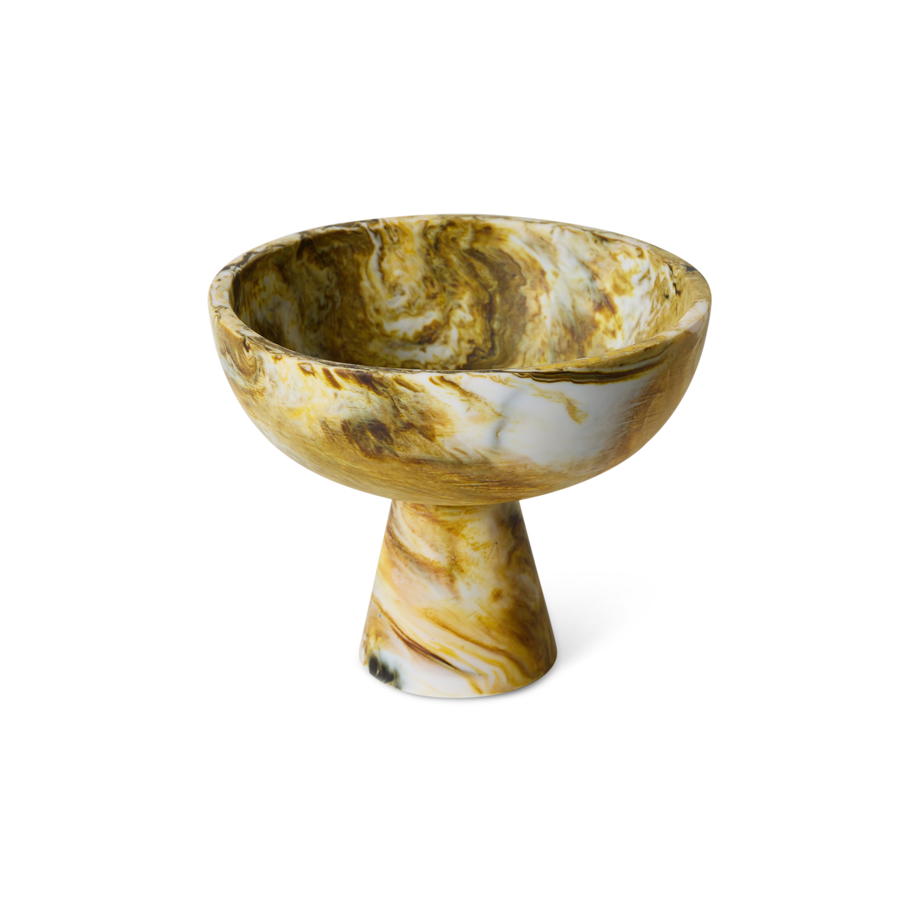 HKliving Marbled Serveerschaal - Ochre