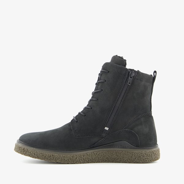 ECCO Crepetray gevoerde leren dames veterboots