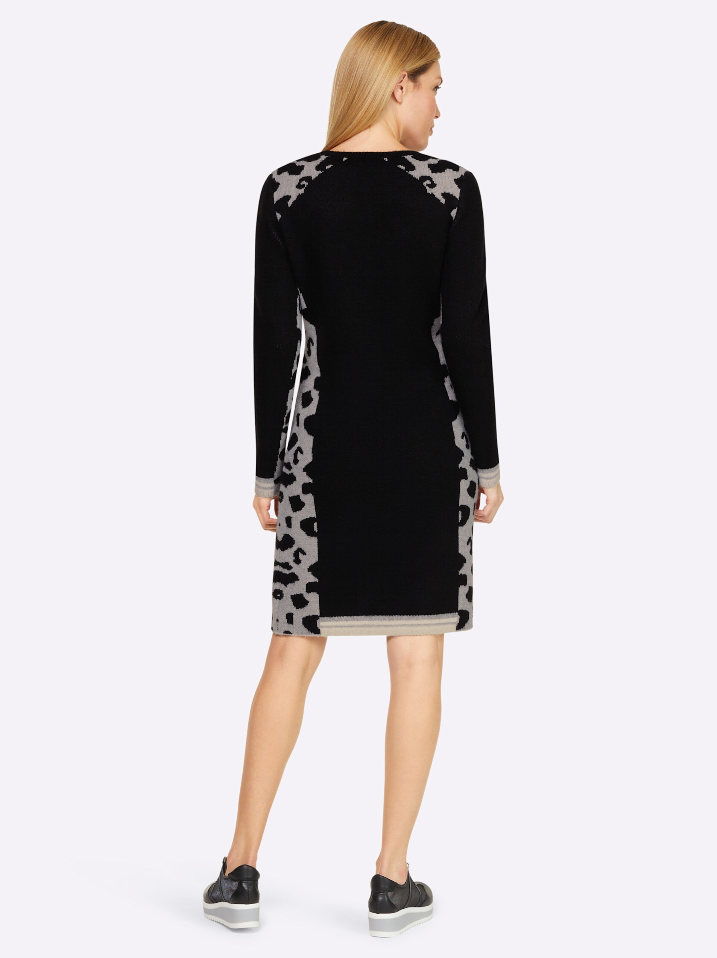 heine Strickkleid in schwarz