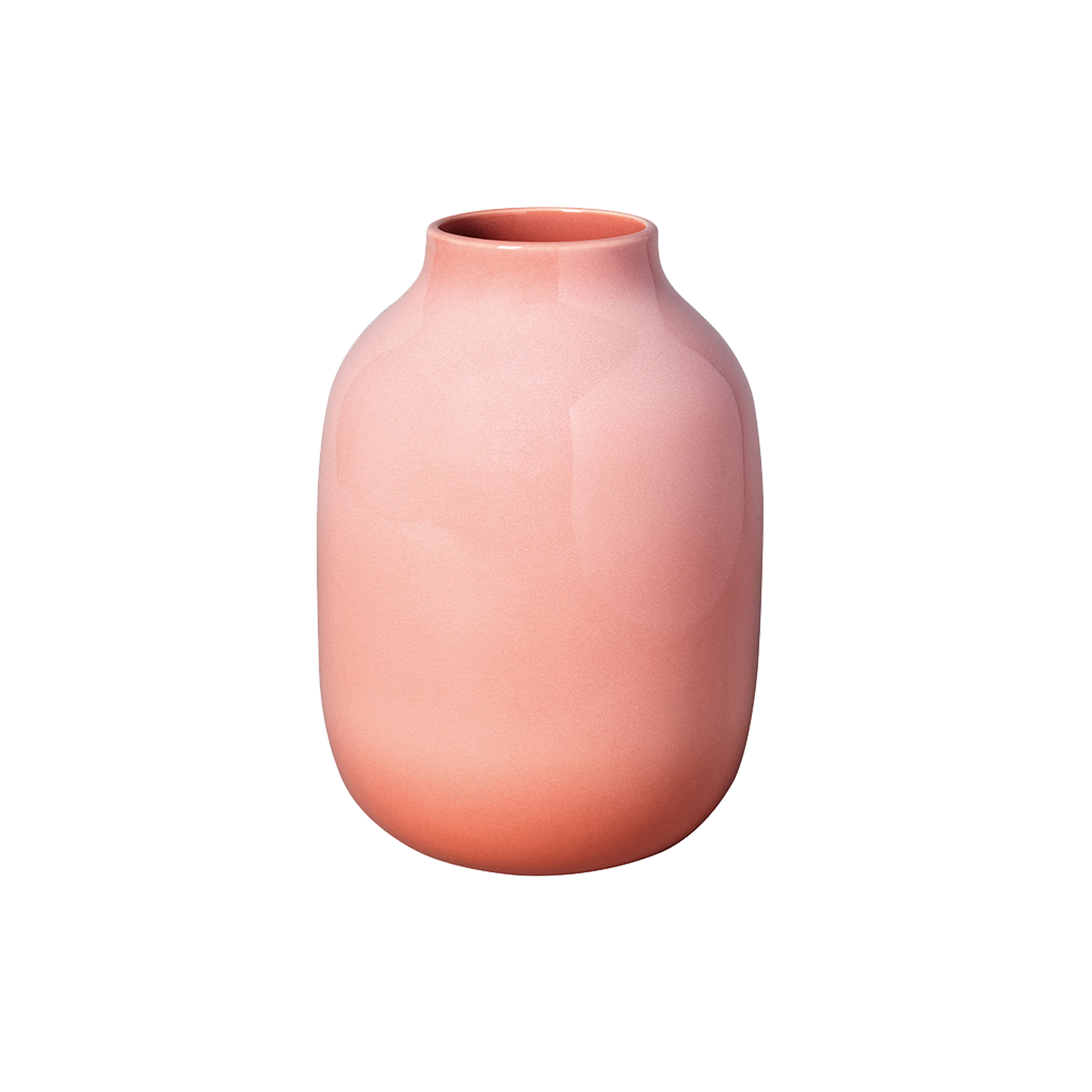 Perlemor Vase Pink, 6.2'' x 8.7'', earthenware