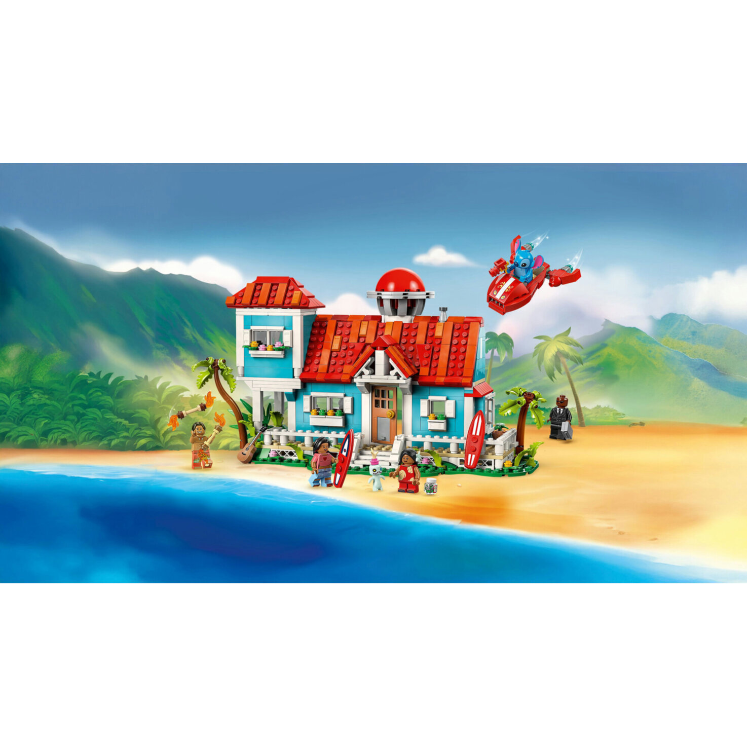 LEGO® ǀ Disney 43268 Das Strandhaus aus „Lilo und Stitch“ - Bauspielzeug ab 9 Jahren