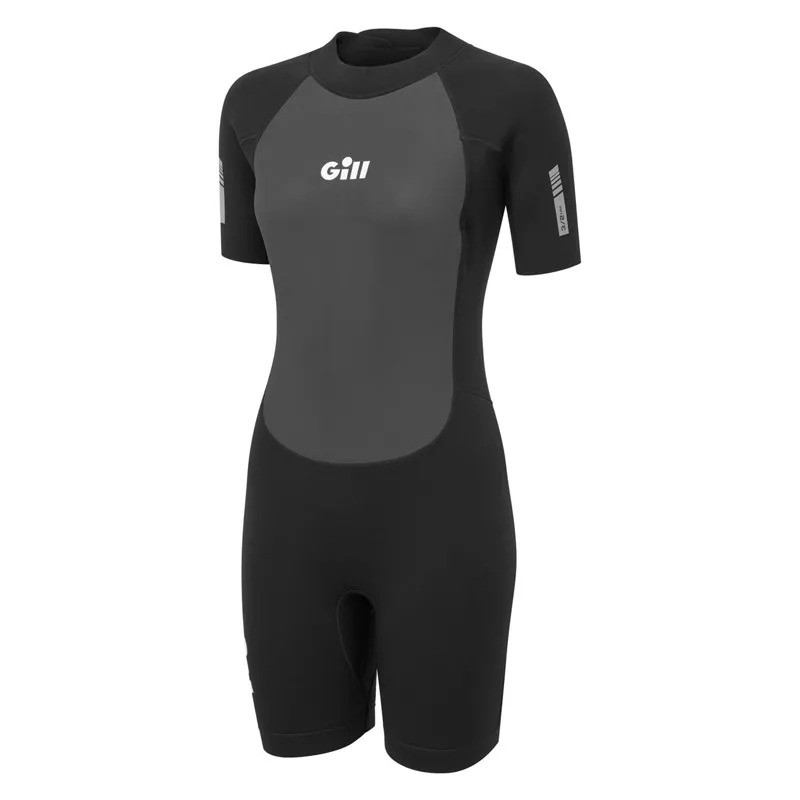 Shorty neoprene femme gill pursuit 3-2 backzip noir