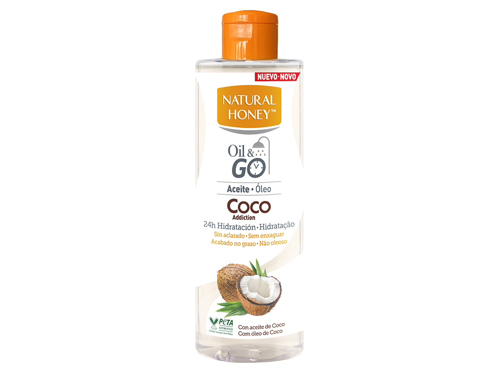 ÓLEO CORPORAL NATURAL HONEY OIL&GO COCO 250 ML