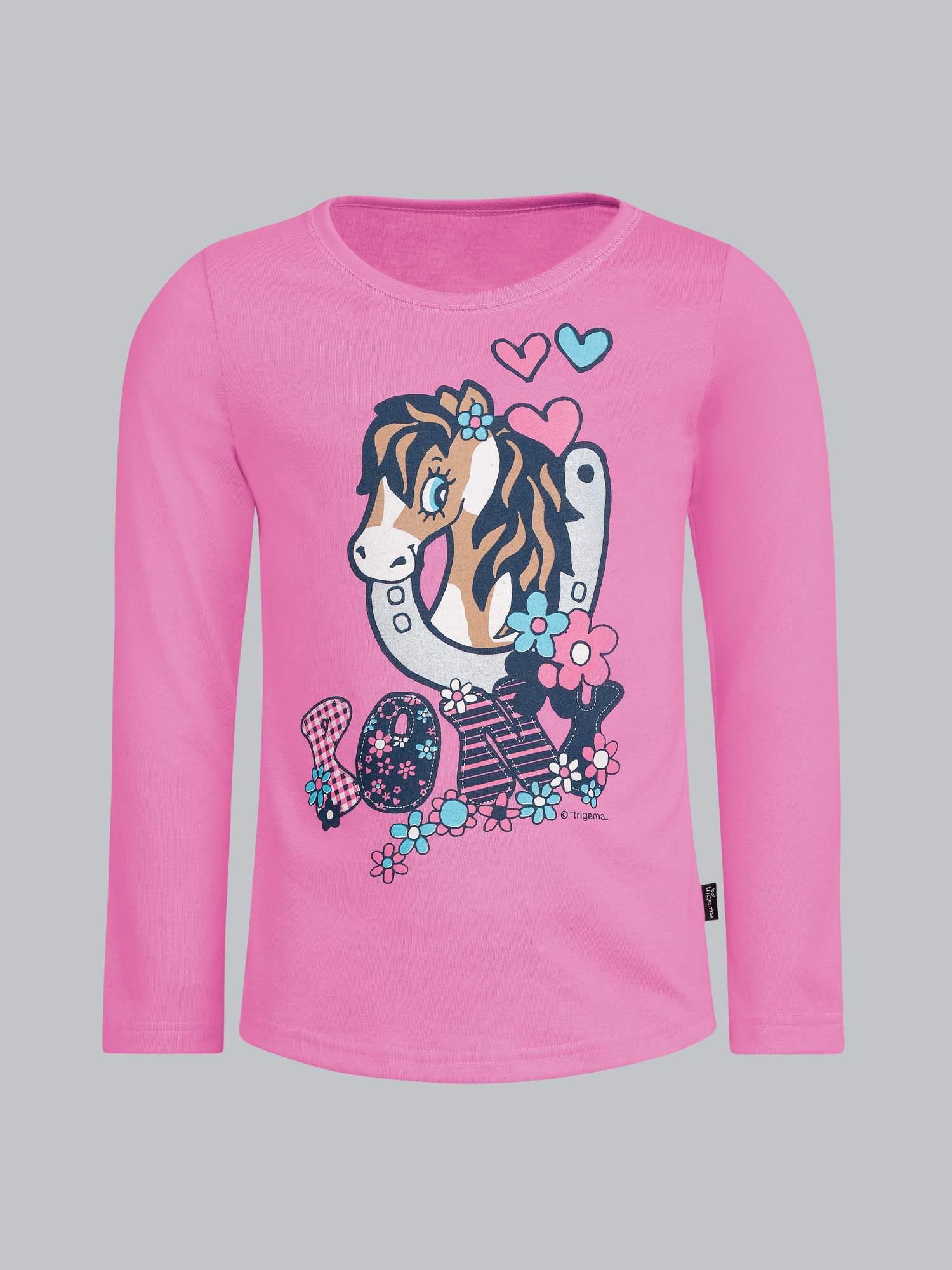 Langarmshirt mit süßem Pony-Print Candy