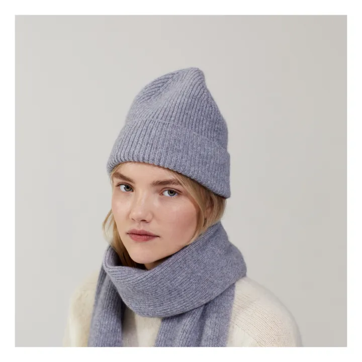 Le Bonnet Amsterdam Bonnet Laine et Angora | Gris clair