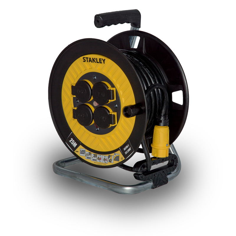 Stanley kabelhaspel H07RN-F 3x1.5mm² 25m